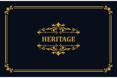 Luxury vintage ornament logo monogram template concept Product Image 2