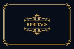 Luxury vintage ornament logo monogram template concept Product Image 1