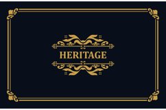 Luxury vintage ornament logo monogram template creative Product Image 2