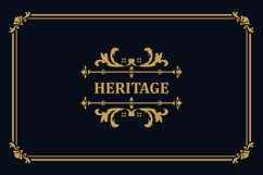 Luxury vintage ornament logo monogram template isolated Product Image 1