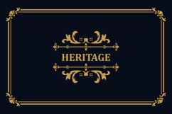 Luxury vintage ornament logo monogram template isolated Product Image 1