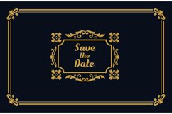 Luxury vintage ornament wedding invitation card background Product Image 2