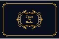 Luxury vintage ornament wedding invitation card invite Product Image 2