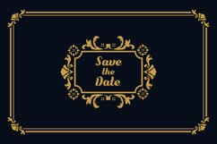 Luxury vintage ornament wedding invitation card invite Product Image 1