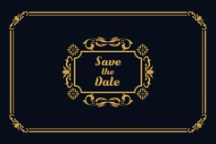 Luxury vintage ornament wedding invitation card isolated Product Image 1