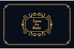 Luxury vintage ornament wedding invitation card isolated Product Image 2