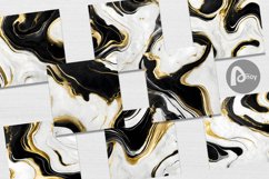 Luxury Watercolor Black White | Digital Paper Product Image 3