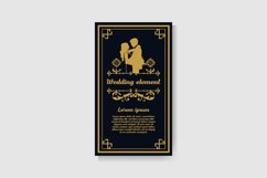 Luxury wedding flyer and invitation card template vintage Product Image 1