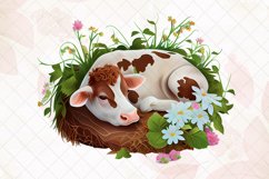 Animals lying on a nest watercolor Product Image 2