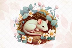Animals lying on a nest watercolor Product Image 3
