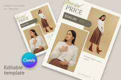Elegant Fashion Sale Instagram Post Canva Template Product Image 1