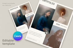 Aesthetic Portfolio Instagram Post Canva Template Product Image 1
