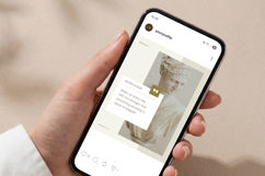 Minimalist Aesthetic Quote Instagram Post Canva Template Product Image 2