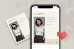 Minimalist Clearance Sale Instagram Post Canva Template Product Image 3