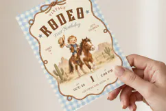 Cowboy Rodeo Invitation Template, Editable Canva Product Image 3