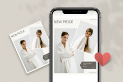 Minimalist New Price Canva Template, Instagram Post Product Image 3