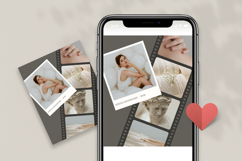 Polaroid Photo Collage Canva Template, Instagram Post Product Image 3