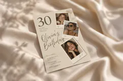 Photo Collage Birthday Invitation Canva Template Product Image 4