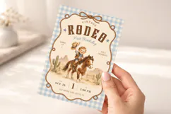 Cowboy Rodeo Invitation Template, Editable Canva Product Image 5