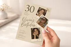Photo Collage Birthday Invitation Canva Template Product Image 5