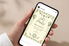 Hand Drawn Birthday Invitation Template Product Image 6