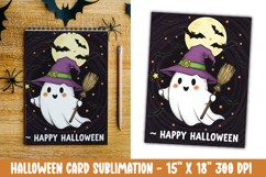 Cute Halloween Card Sublimation Clipart Product Image 1