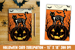 Cute Halloween Card Sublimation Clipart Product Image 1
