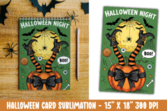 Cute Halloween Card Sublimation Clipart Product Image 1