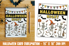 Cute Halloween Card Sublimation Clipart Product Image 1
