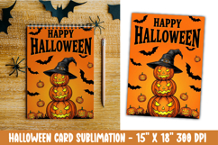 Cute Halloween Card Sublimation Clipart Product Image 1