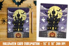 Cute Halloween Card Sublimation Clipart Product Image 1