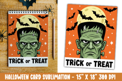 Cute Halloween Card Sublimation Clipart Product Image 1