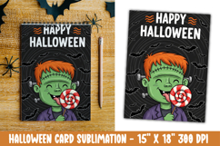 Cute Halloween Card Sublimation Clipart Product Image 1