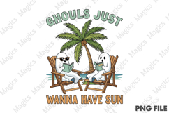 Funny Summerween Ghouls Want Some Sun Product Image 1
