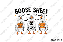 Halloween Goose Sheet Cute Goose Ghost Png Product Image 2