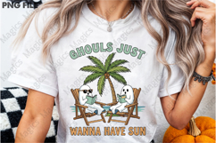 Funny Summerween Ghouls Want Some Sun Product Image 3