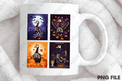 Halloween Retro Skeleton Goose PNG Product Image 4