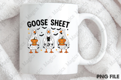 Halloween Goose Sheet Cute Goose Ghost Png Product Image 4