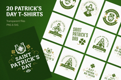 St. Patrick's Day SVG Bundle, 20 Retro Irish T-Shirt Designs Product Image 1