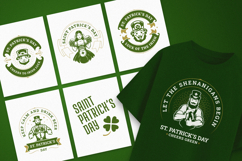 St. Patrick's Day SVG Bundle, 20 Retro Irish T-Shirt Designs Product Image 2
