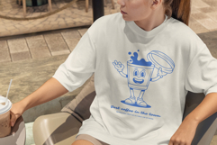 Retro Coffee Mascot T-Shirt Design Product Image 2