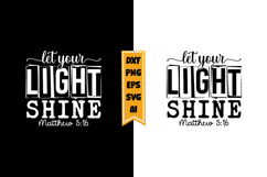 Let Your Light Shine Matthew Svg, Christian Svg Design Product Image 1