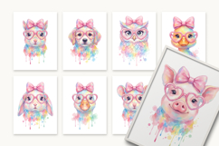 24 Watercolor Animals PNG Bundle Product Image 4