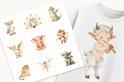20 Cute Mythical Creatures Clipart, Watercolor Fantasy PNG Product Image 3
