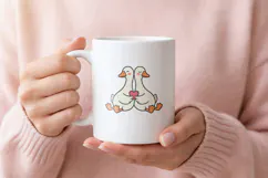 45 Cute Goose SVG & PNG, Valentine's Day Illustrations Product Image 4