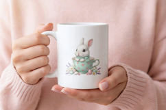 54 Easter Watercolor Clipart PNG, Cute Bunny Rabbit Product Image 4