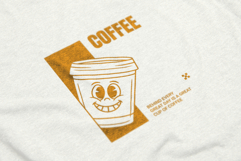 Retro Coffee Mascot T-Shirt Design Product Image 4