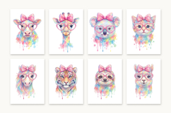 24 Watercolor Animals PNG Bundle Product Image 6