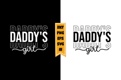 Daddy's Girl Svg, Funny Baby Svg Designs Product Image 1