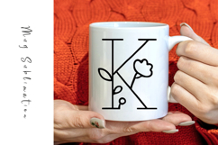 Alphabet, Letters, Monogram, Black flowers Product Image 2